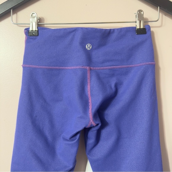 Lululemon Wunder Under Leggings Purple Women Size 2 - Picture 7 of 9